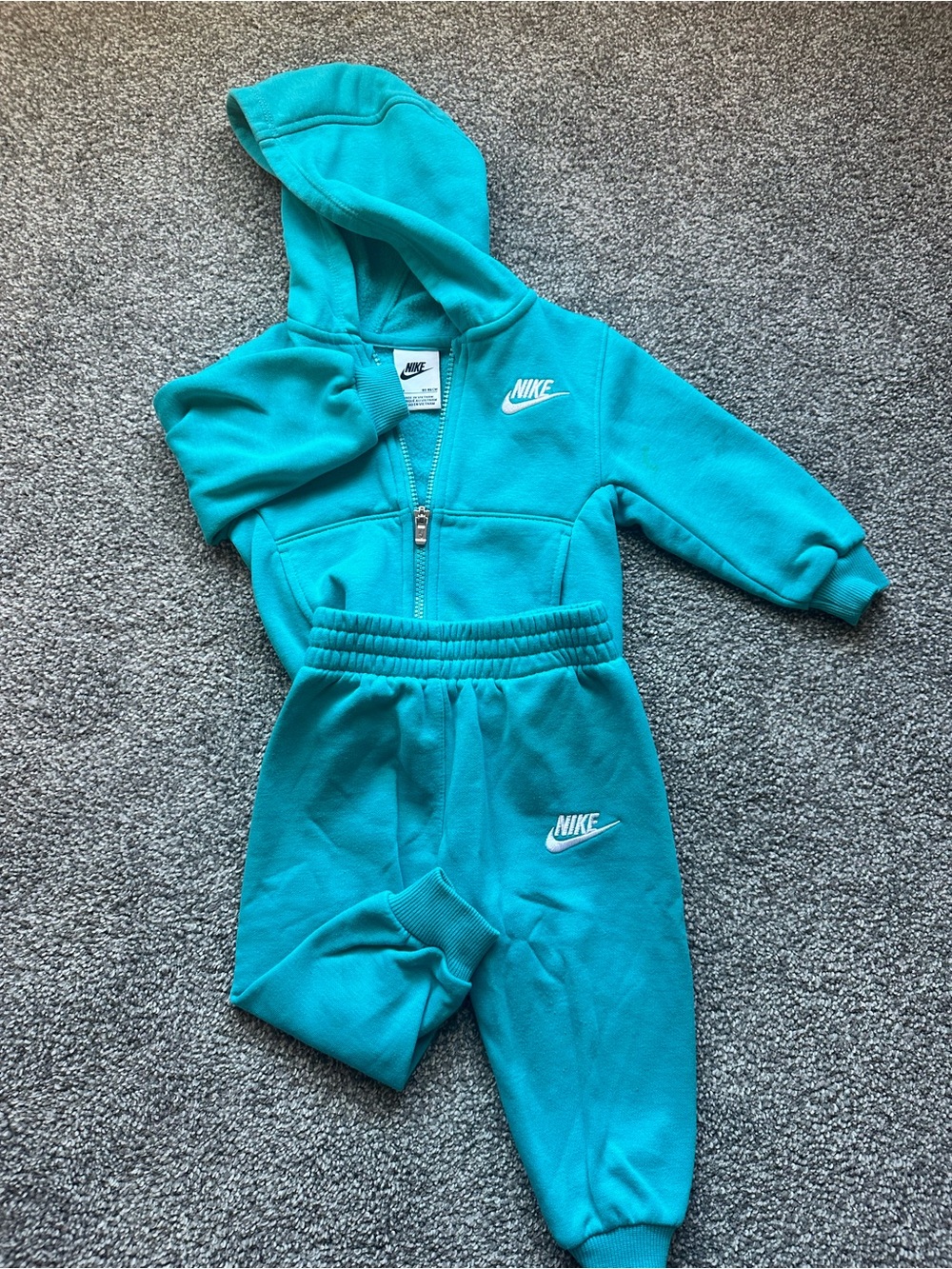 Nike Teal Zip Hoodie and Joggers Set